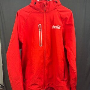 Coca-Cola Red Softshell Jacket w/ Zip-Off Hood